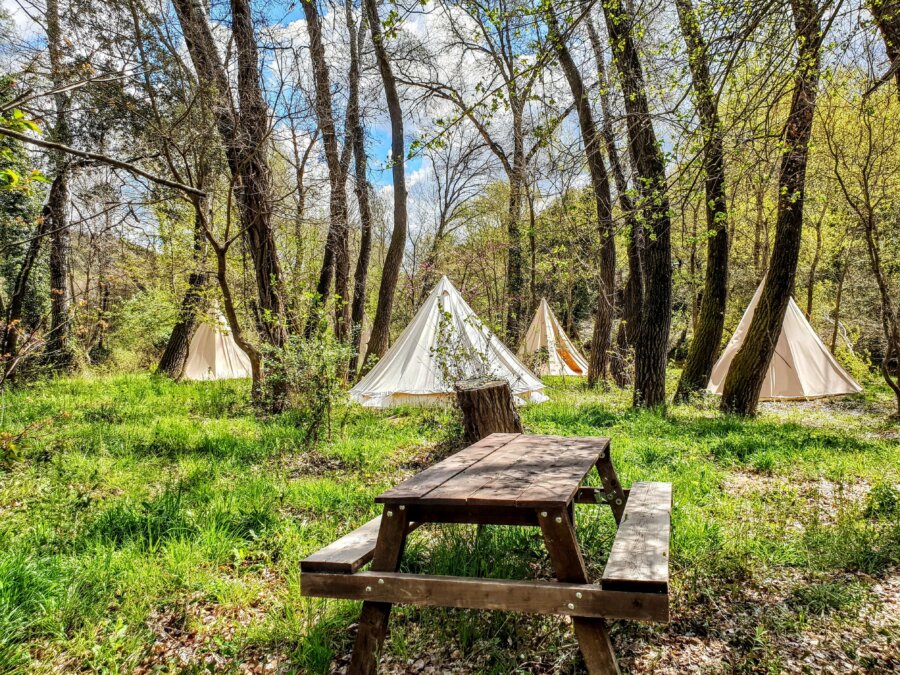 Nuit dans un tipi dans le Var